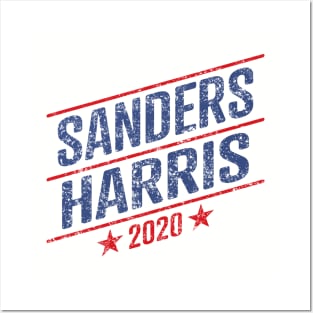 Bernie Sanders 2020 and Kamala Harris on the one ticket Posters and Art